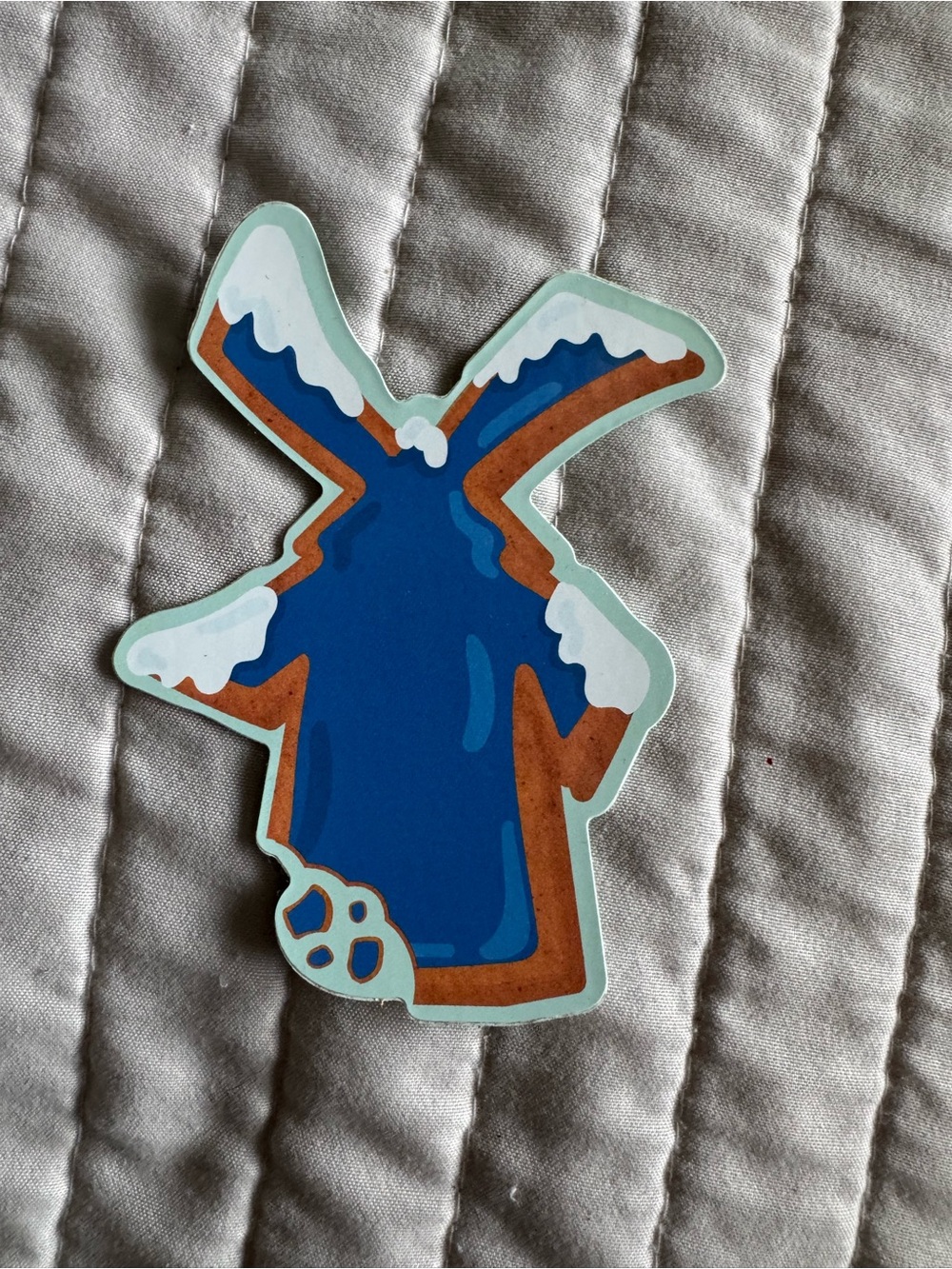 Dutch bros winter windmill Sticker